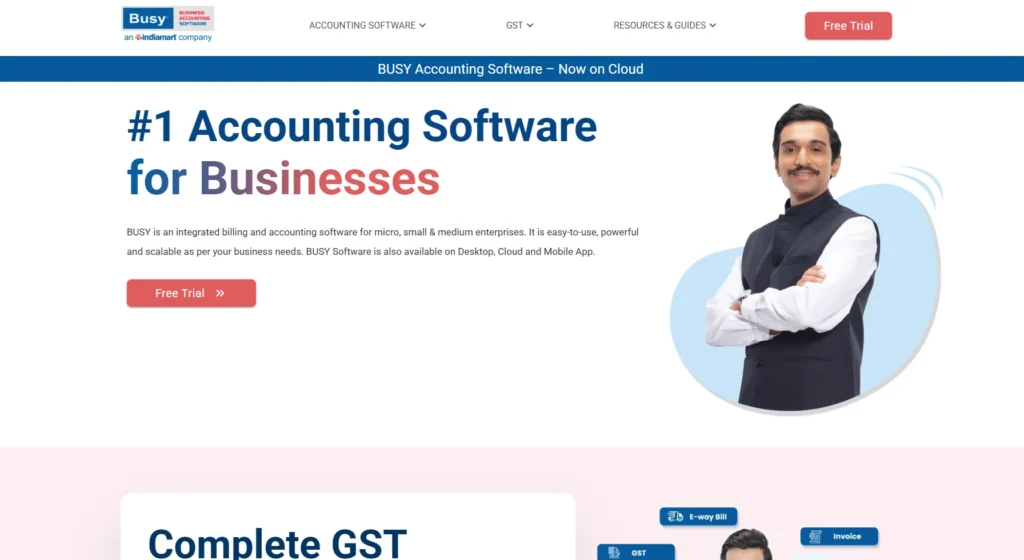 Busy Accounting Software-GST Return Filing and Billing Software 