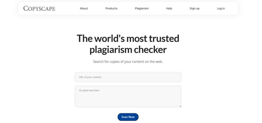 Copyscape - Plagiarism Checker Tools