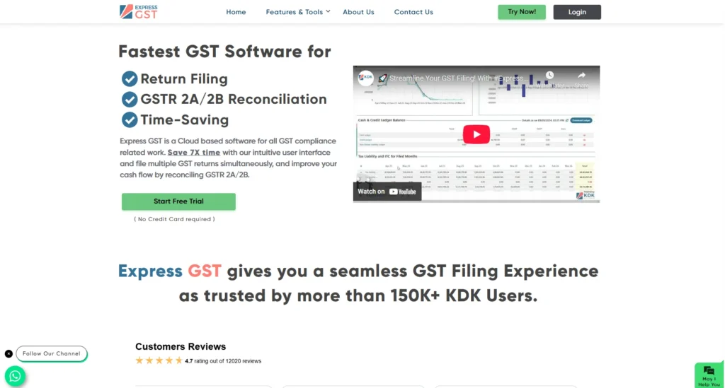 ExpressGST (SAG Infotech)-GST Return Filing and Billing Software