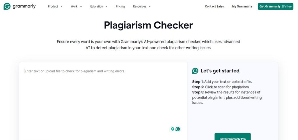 Grammarly - Plagiarism Checker Tools