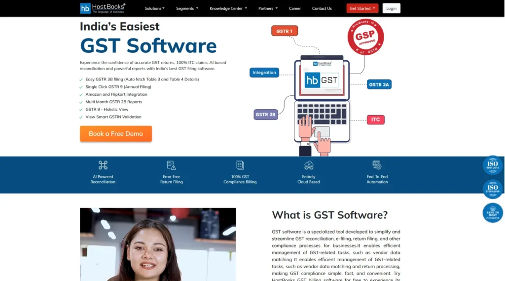 HostBooks GST-GST Return Filing and Billing Software 