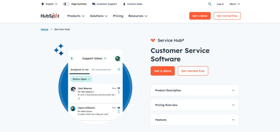 HubSpot Service Hub - Best IT Ticketing Systems