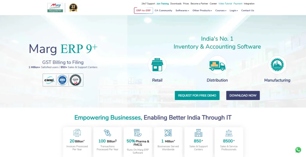 Marg ERP 9+-GST Return Filing and Billing Software 