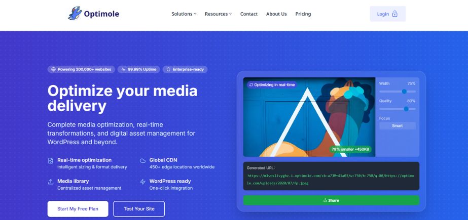 Optimole - Product Image Optimization Tools for E-commerce