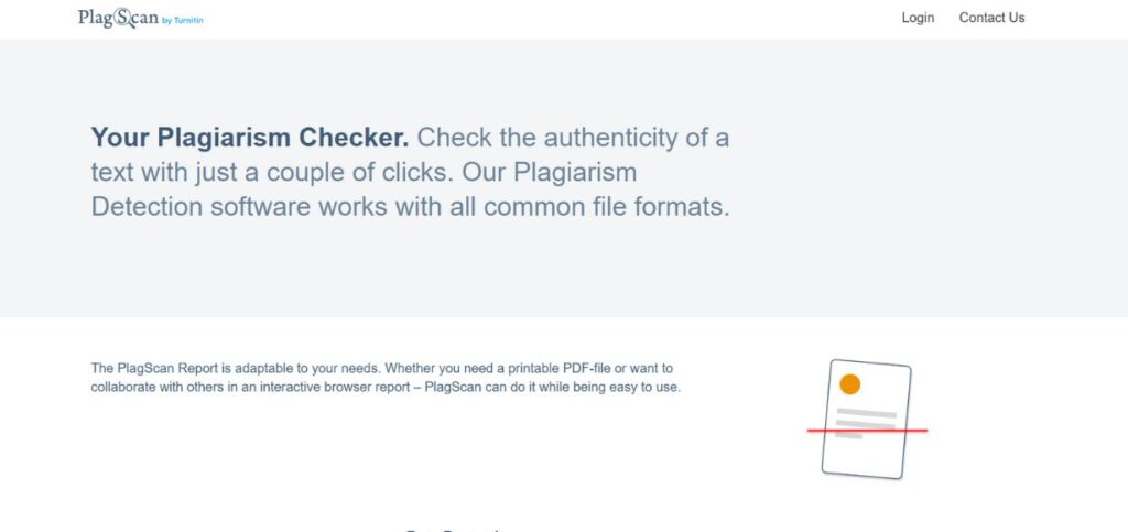 Plagscan - Plagiarism Checker Tools