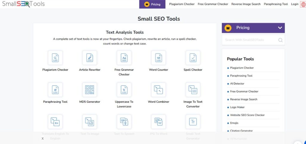 Small SEO Tools - Plagiarism Checker Tools