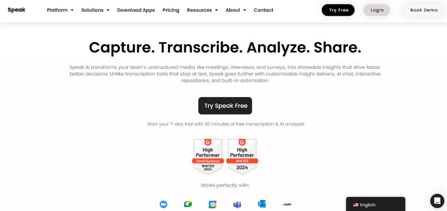 Speak - AI For Market Research
