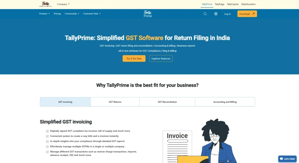 TallyPrime-GST Return Filing and Billing Software 