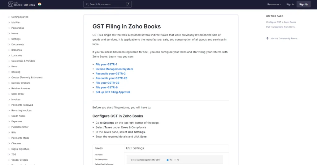 Zoho Books-GST Return Filing and Billing Software 