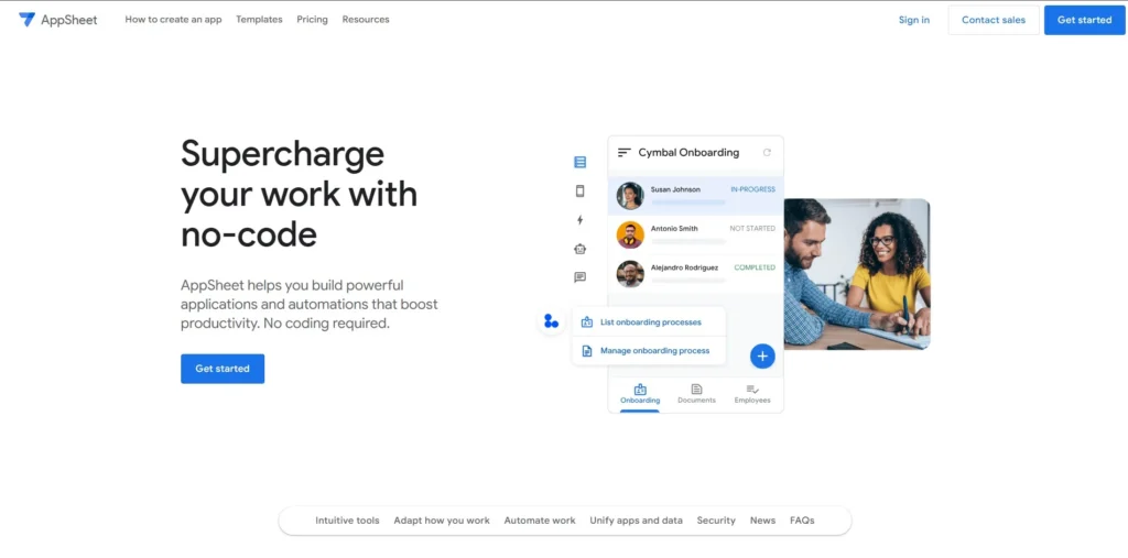 AppSheet- No-Code App Builders 