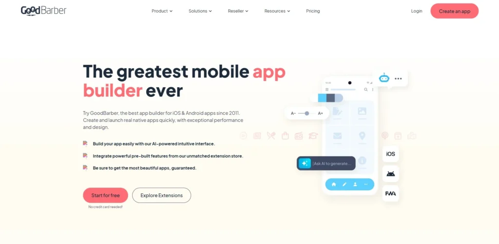 GoodBarber-No-Code App Builders 