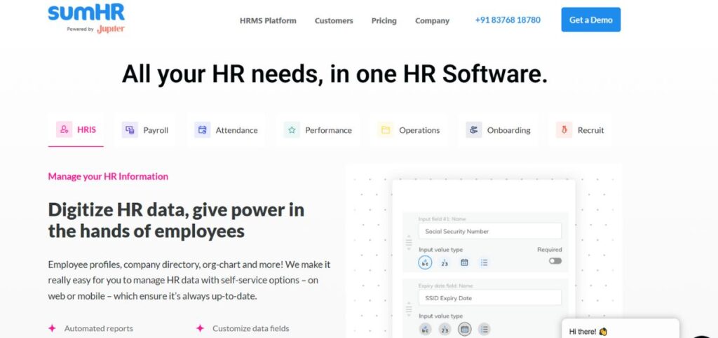 sumHR - Attendance Tracking Software