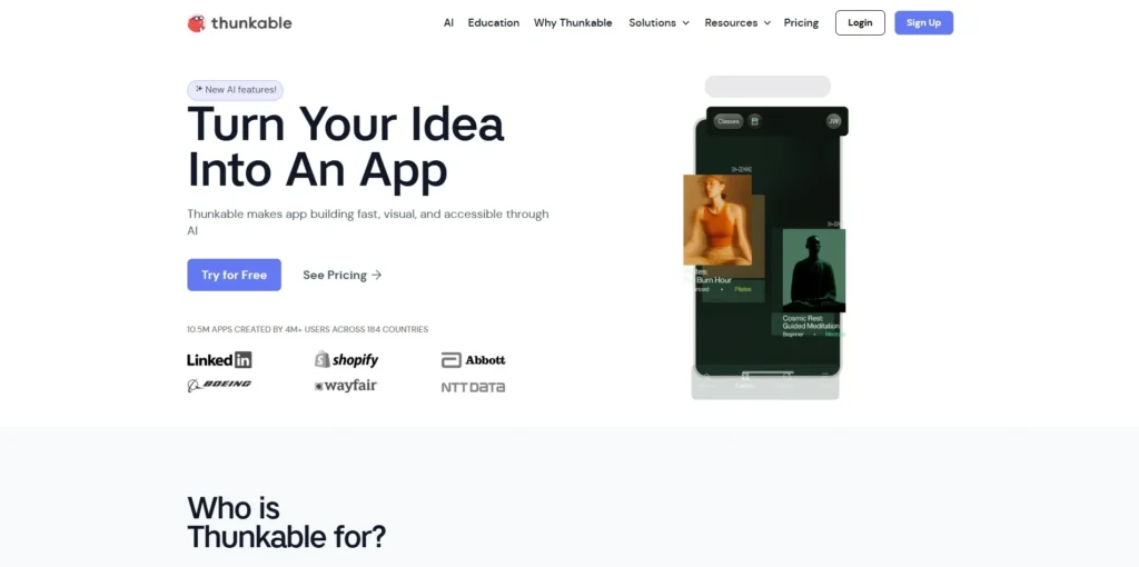 Thunkable-No-Code App Builders 