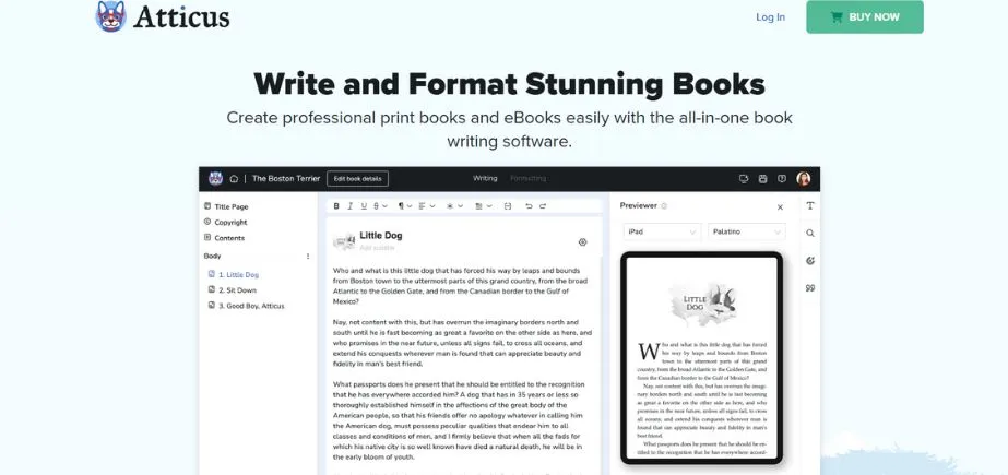 Atticus - writing editing apps