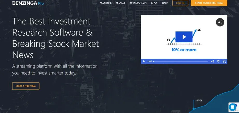 Benzinga Pro - Best Stock & Investment Research Tools