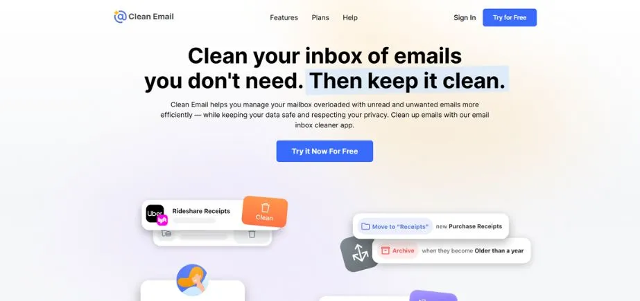 Clean Email - AI email assistants