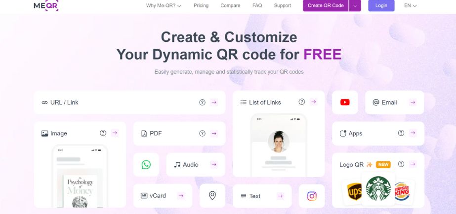 ME-QR - Top Link QR Code Generators