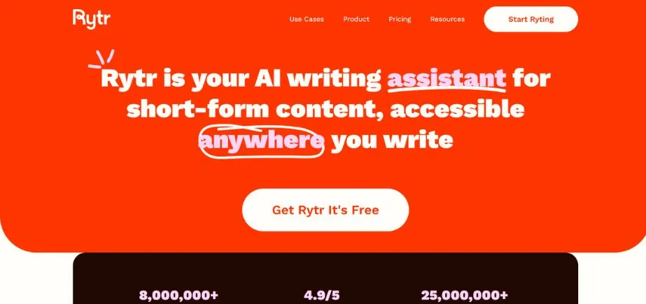Rytr - AI email assistants