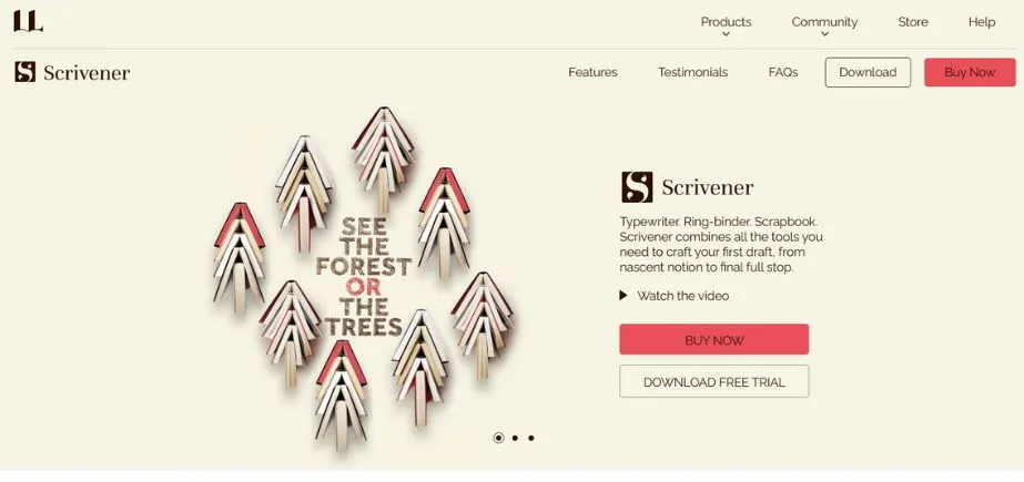 Scrivener - writing editing apps