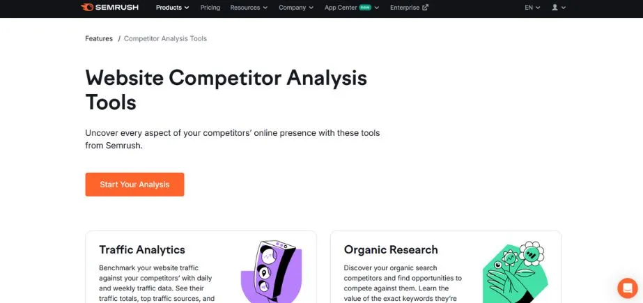 Semrush - Competitor Monitoring Tools