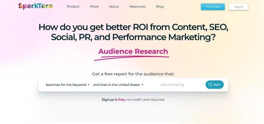 SparkToro - Competitor Monitoring Tools