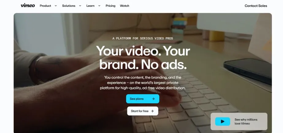 Vimeo - best screen recording software