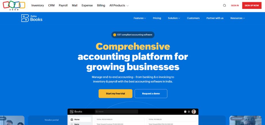Zoho Books - Best Accounting Software Alternatives