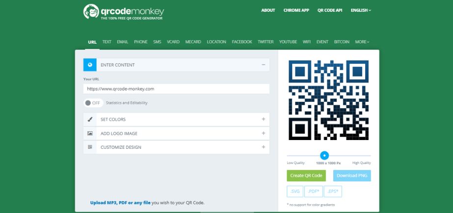 QR Code Generators With Logo Support-qrcodemonkey