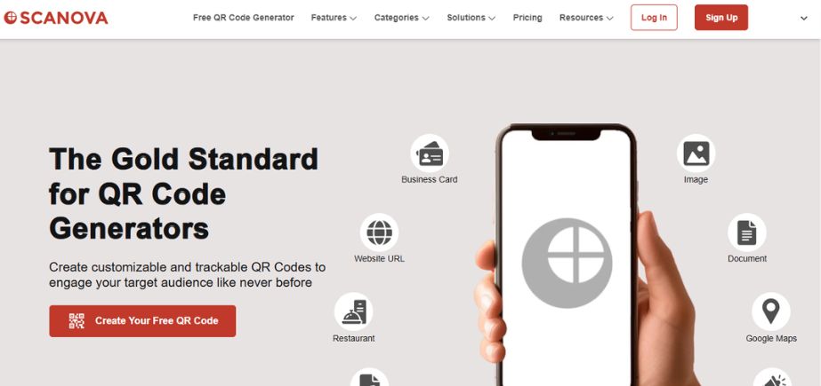 QR Code Generators With Logo Support-scanova