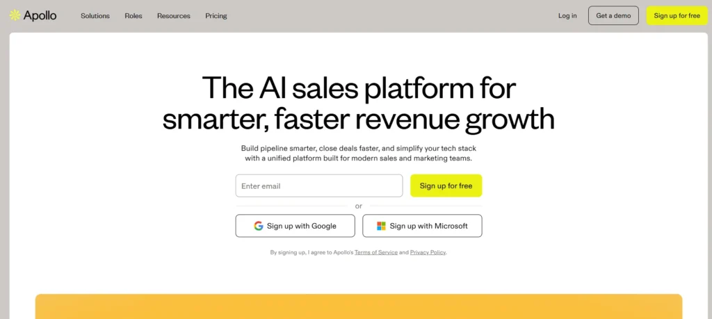 Cold email Platform - Apollo