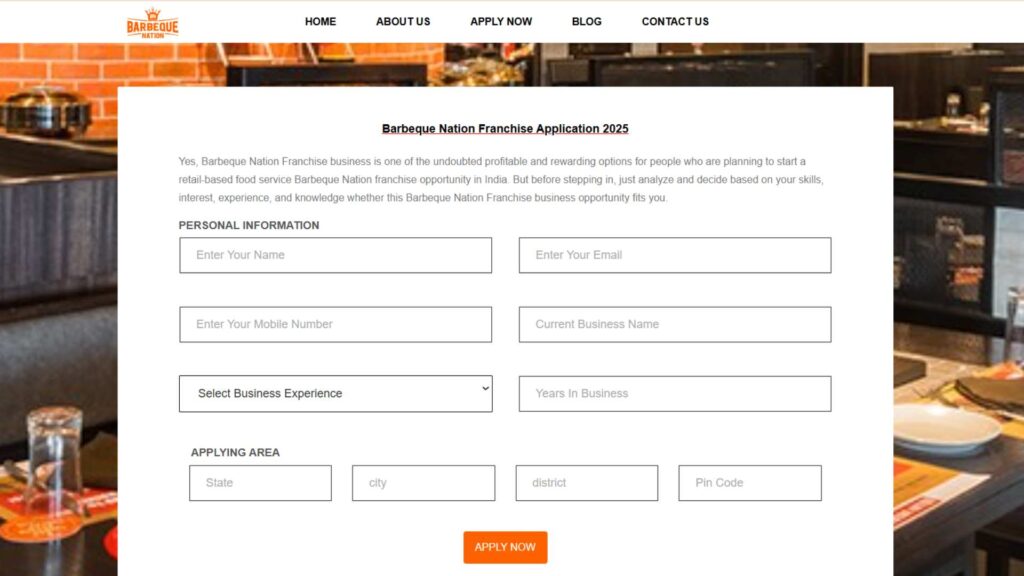 Barbeque Nation Franchise Cost
