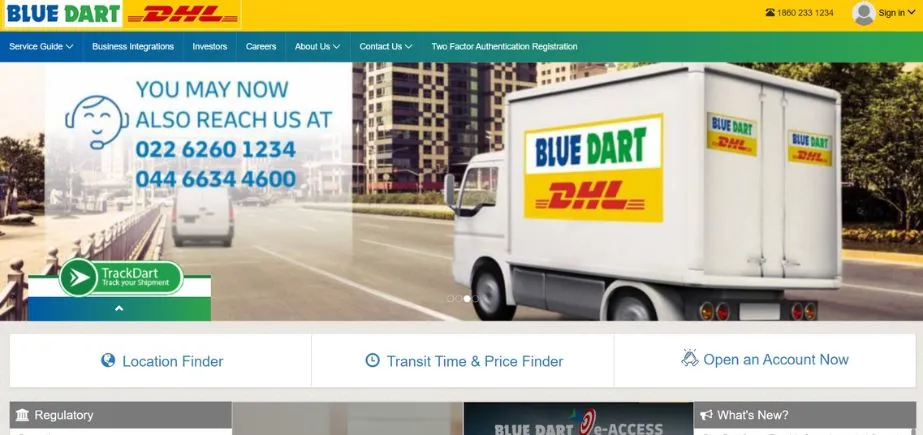 Blue Dart Express - Courier franchise in india