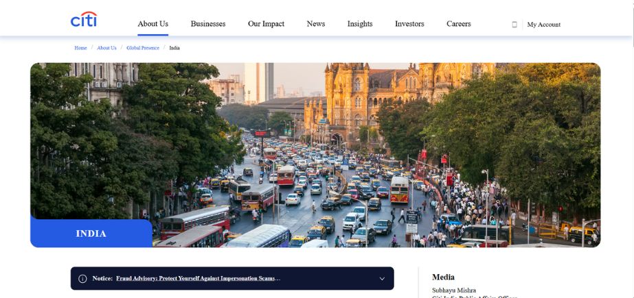 MNC Companies in India - citi