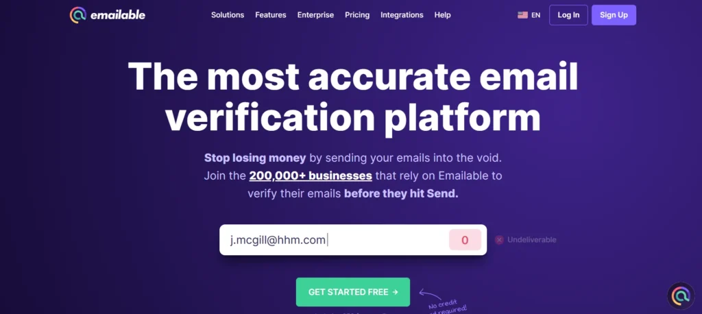 Email Verification Software Tool - Emailable