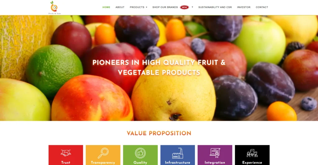 Food Company in India - Foods & Inns Ltd