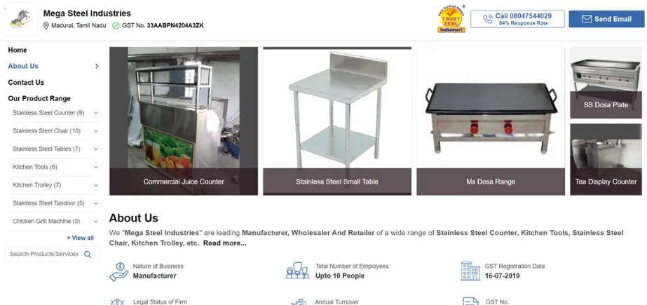 MegaSteel Industries - Manufacturing Companies in Madurai