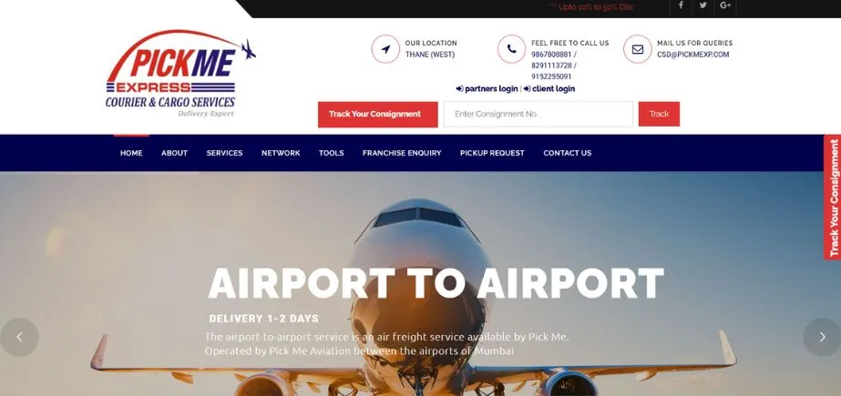 PICKME Express - Courier franchise in india