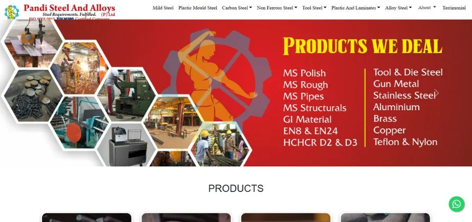 Pandi Steel and Alloys Pvt Ltd - Manufacturing Companies in Madurai