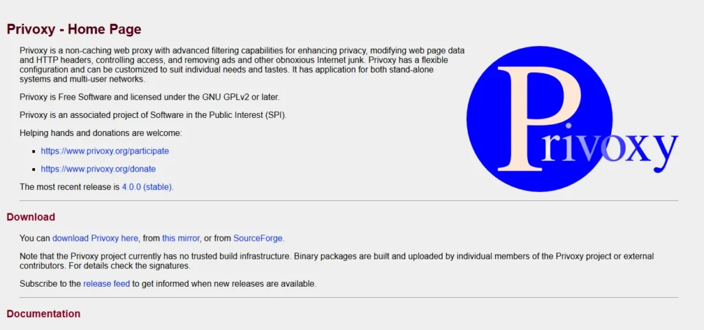 Privoxy-Proxy Servers