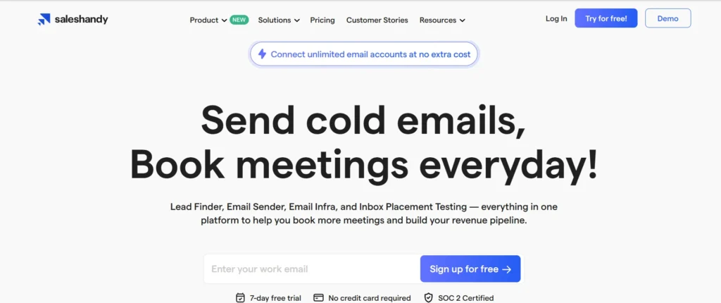 Cold email Platform - Saleshandy