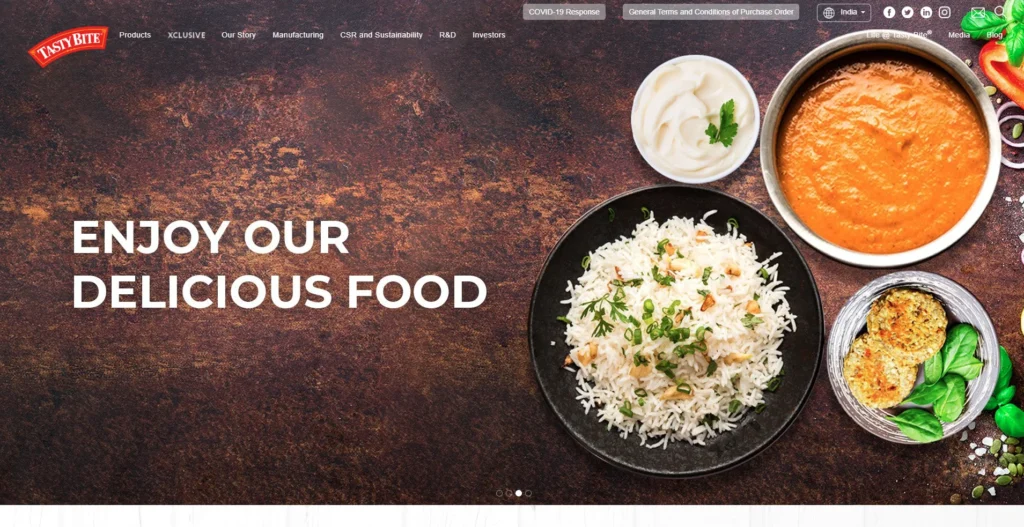 Food Company in India - Tasty Bite