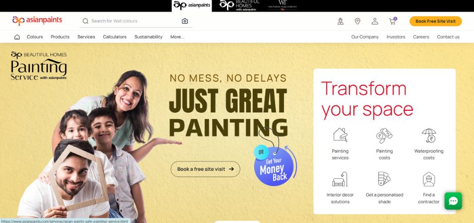 B2B Companies in india-asianpaints