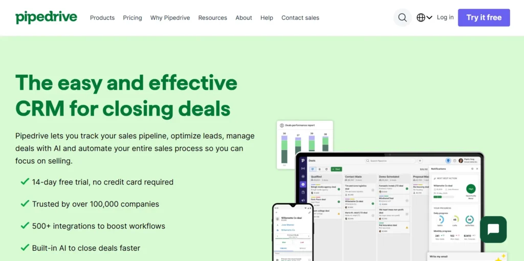 CRM Platforms - pipedrive