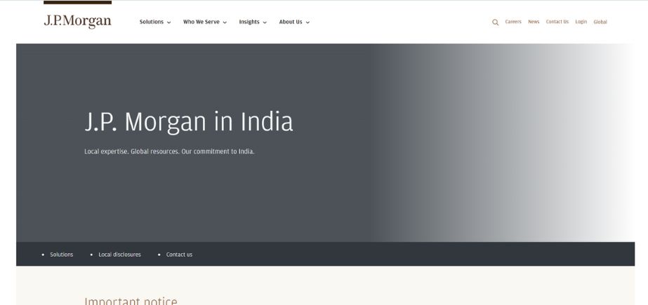 MNC Companies in India - jp morgan