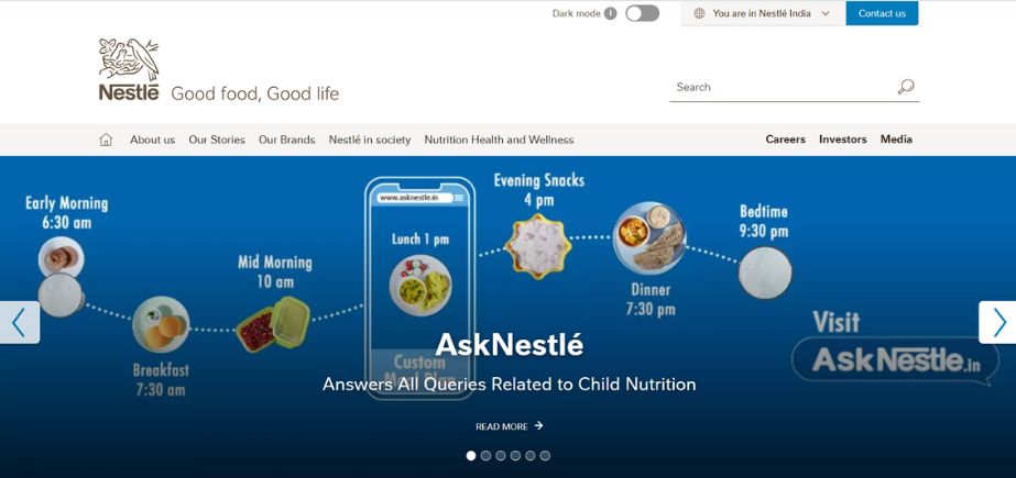 MNC Companies in India - nestle