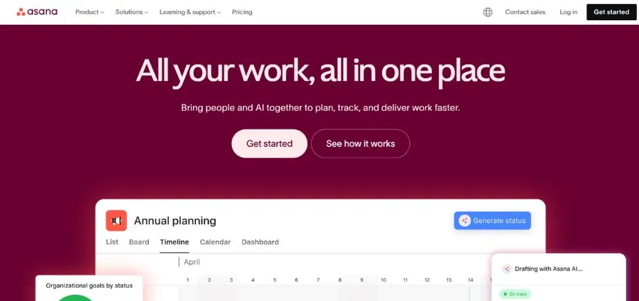 Asana - Saas Operations Management Software 