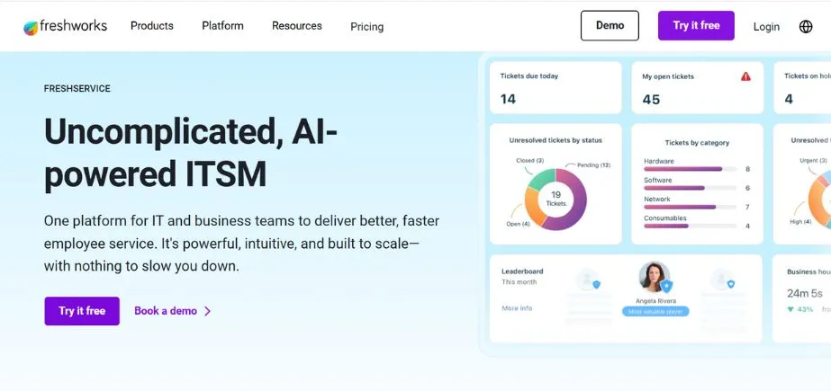 Freshservice - Saas Operations Management Software 