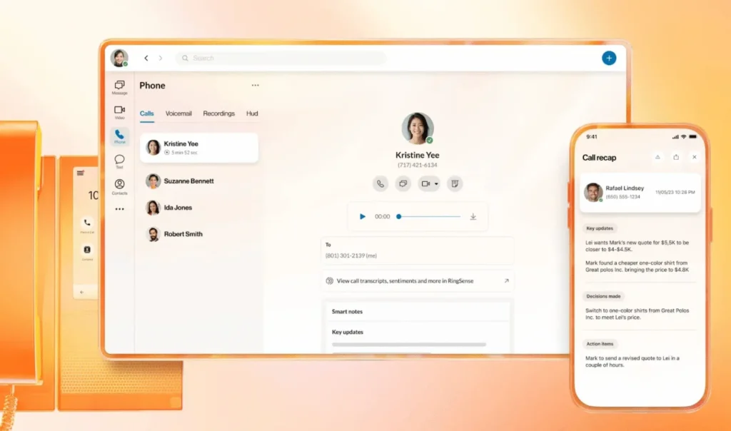 RingCentral’s RingEX - AI-Powered Productivity Tools