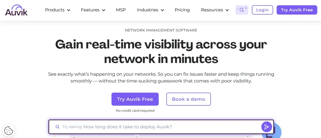 Network Monitoring Tools
- Auvik