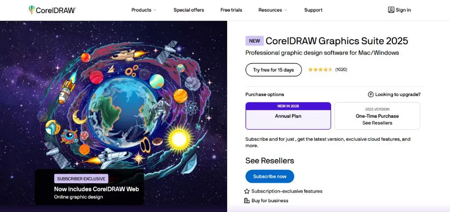 CorelDRAW Graphics Suite - Adobe Creative Cloud Alternatives